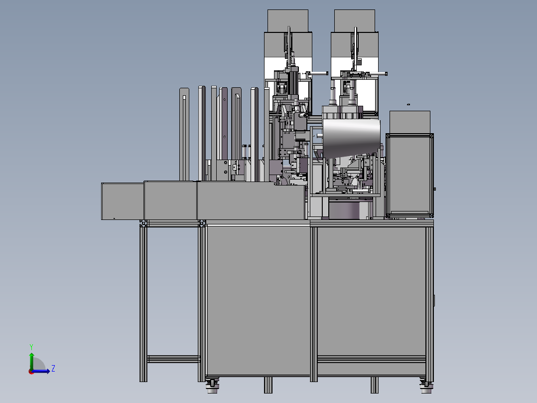 汽车阀板组件自动装配机左视图