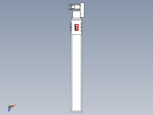 同步带全封闭直线模组TPA-HCB-110D-90-L750-ML-Y-P40-N3俯视缩略图