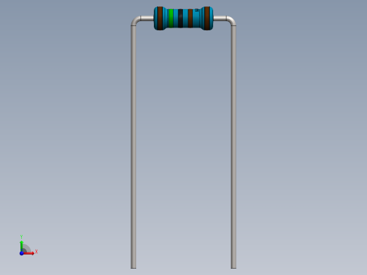 电容器 二极管 电阻器-Resistor 1.5K Ohm Blue前视缩略图