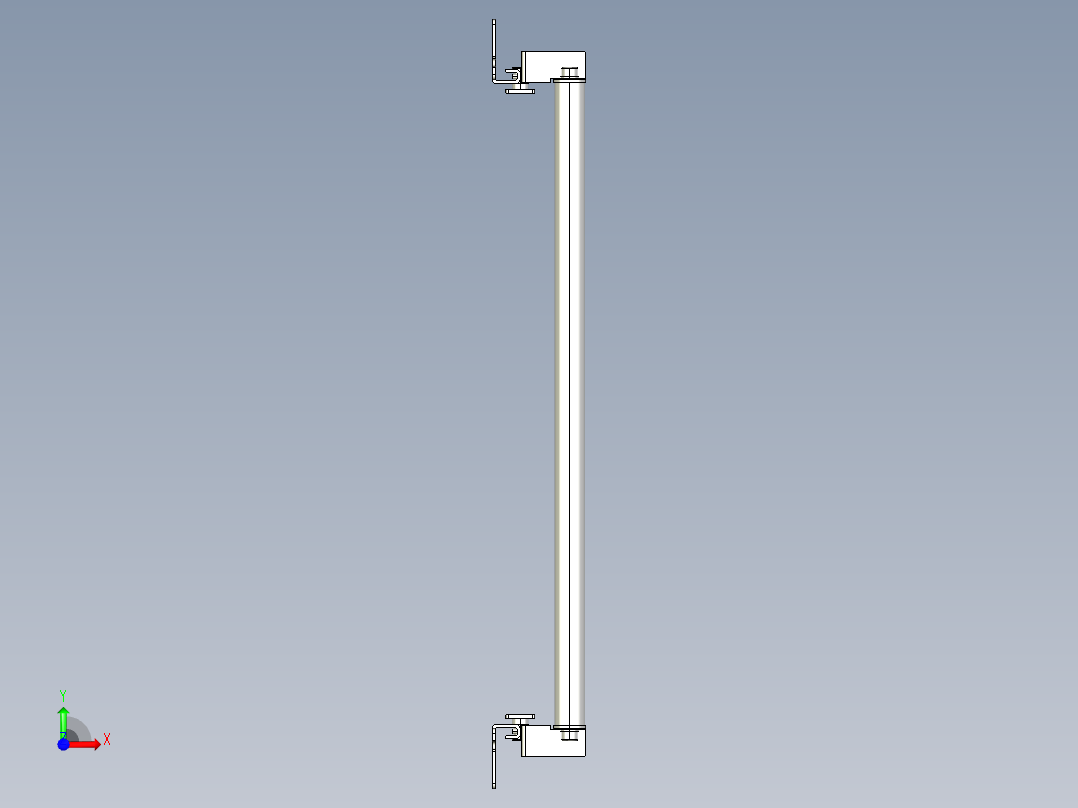 基恩士SL-JB39_side-mount_kc图纸模型前视图