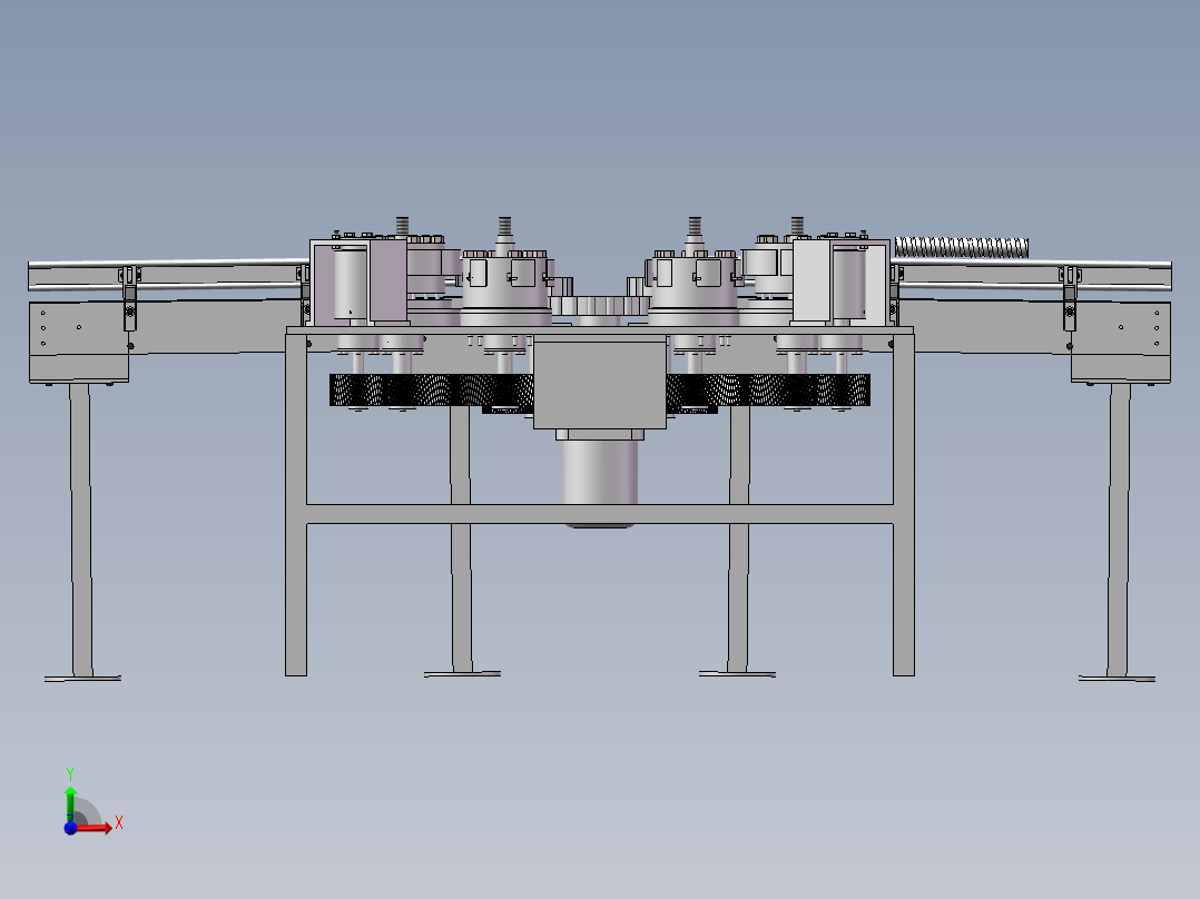 啤酒贴标机前视图