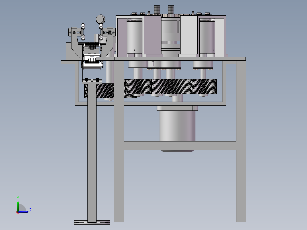 啤酒贴标机左视图