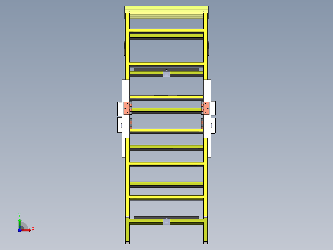 电工绝缘梯子前视图