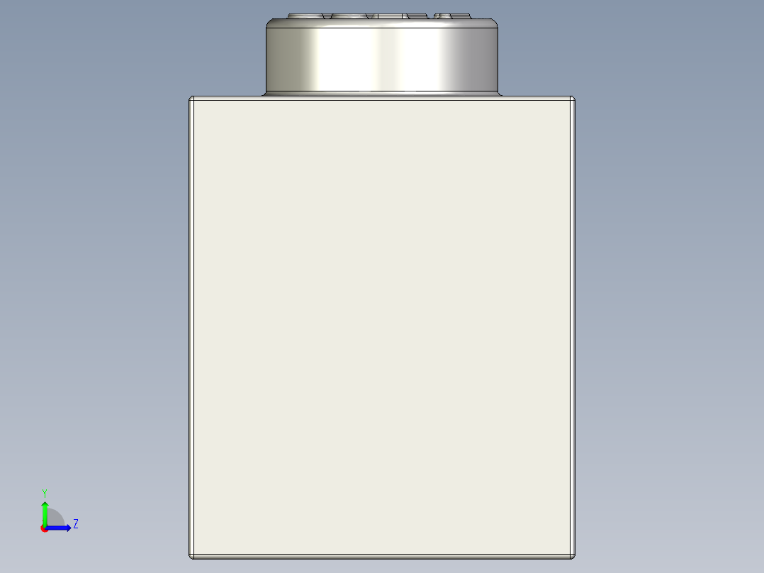 乐高套装 4421基本积木-4211388 - 3004 Medium Stone Grey Brick 1 x 2.STEP左视图