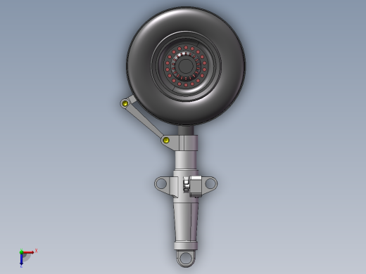 飞机起落架俯视缩略图