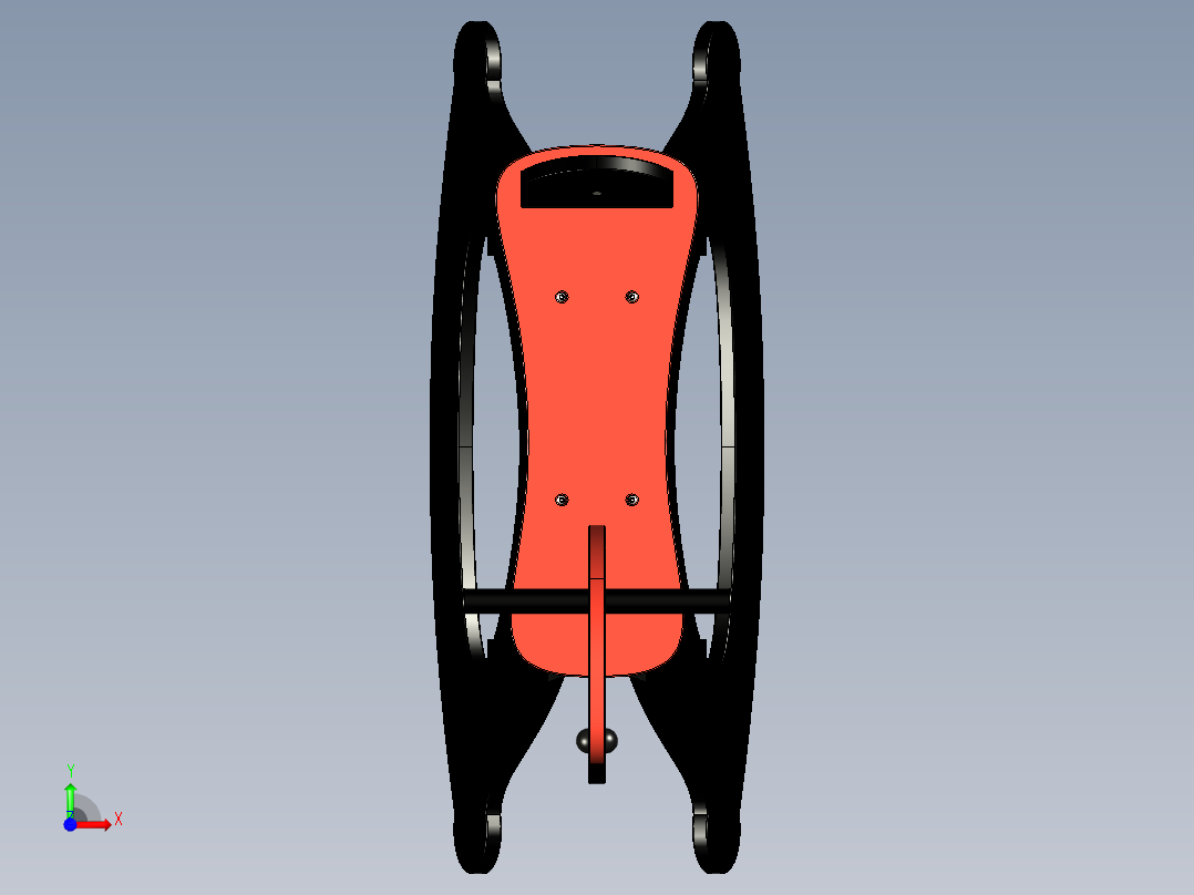 木马摇摇椅前视图