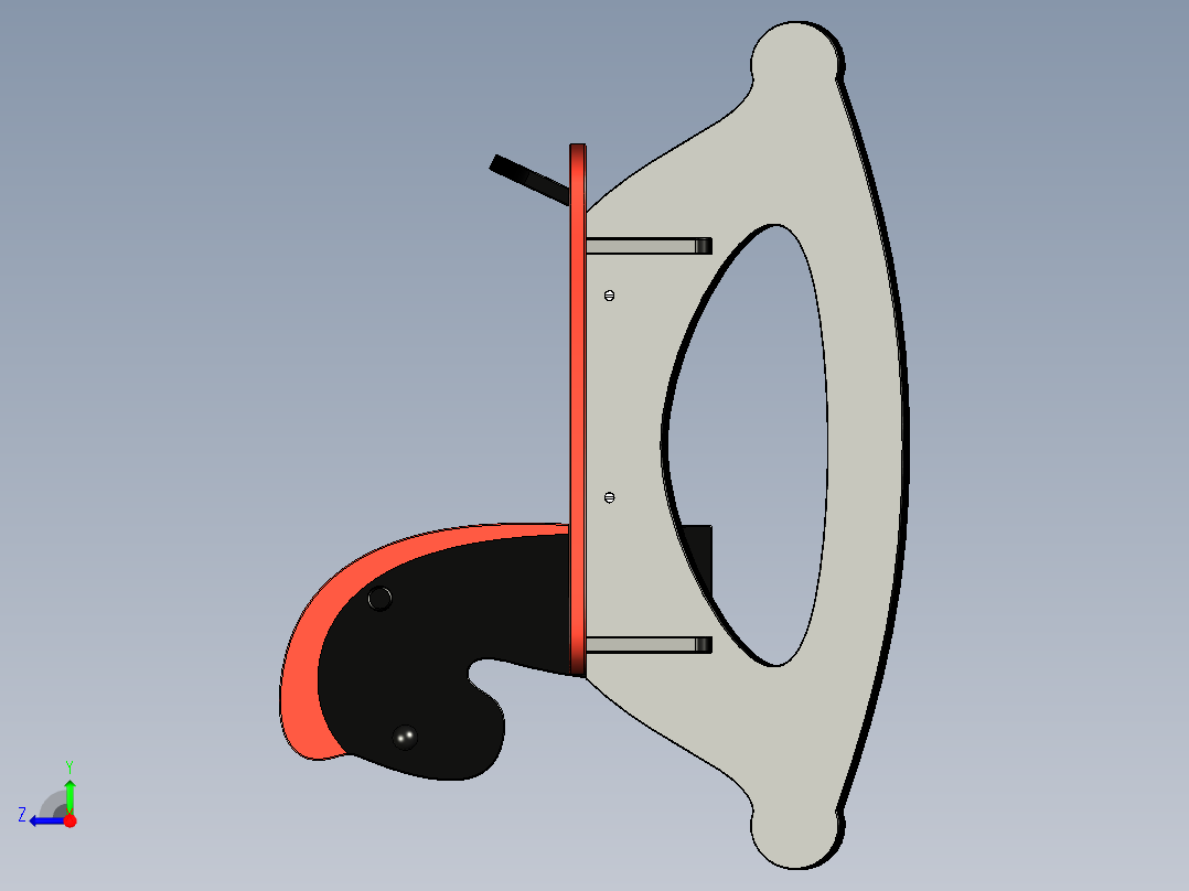 木马摇摇椅右视图