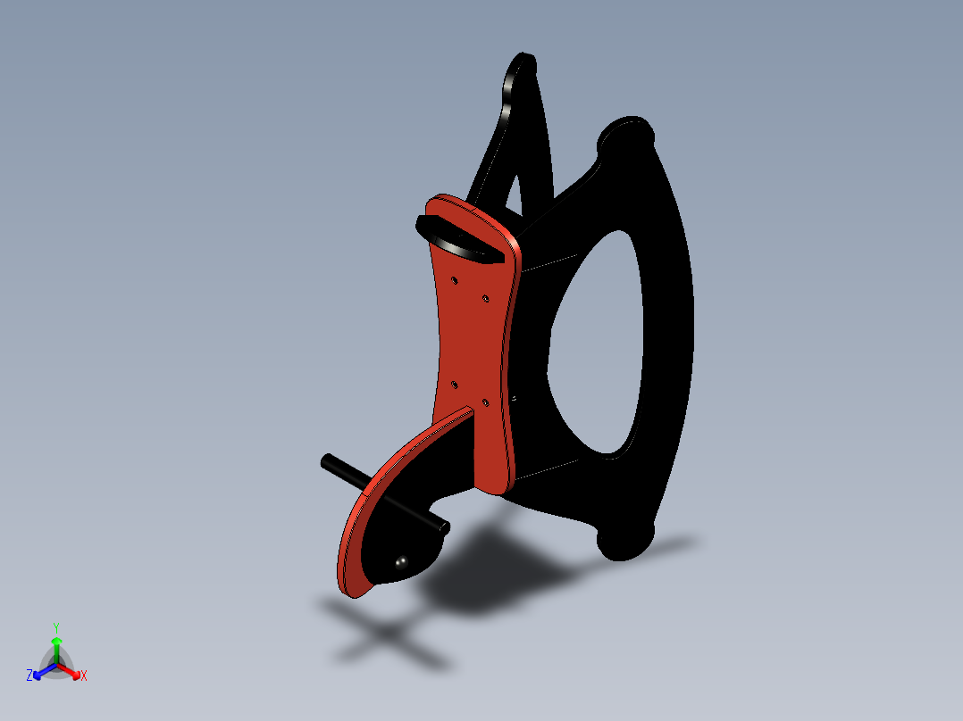 木马摇摇椅正等轴测图