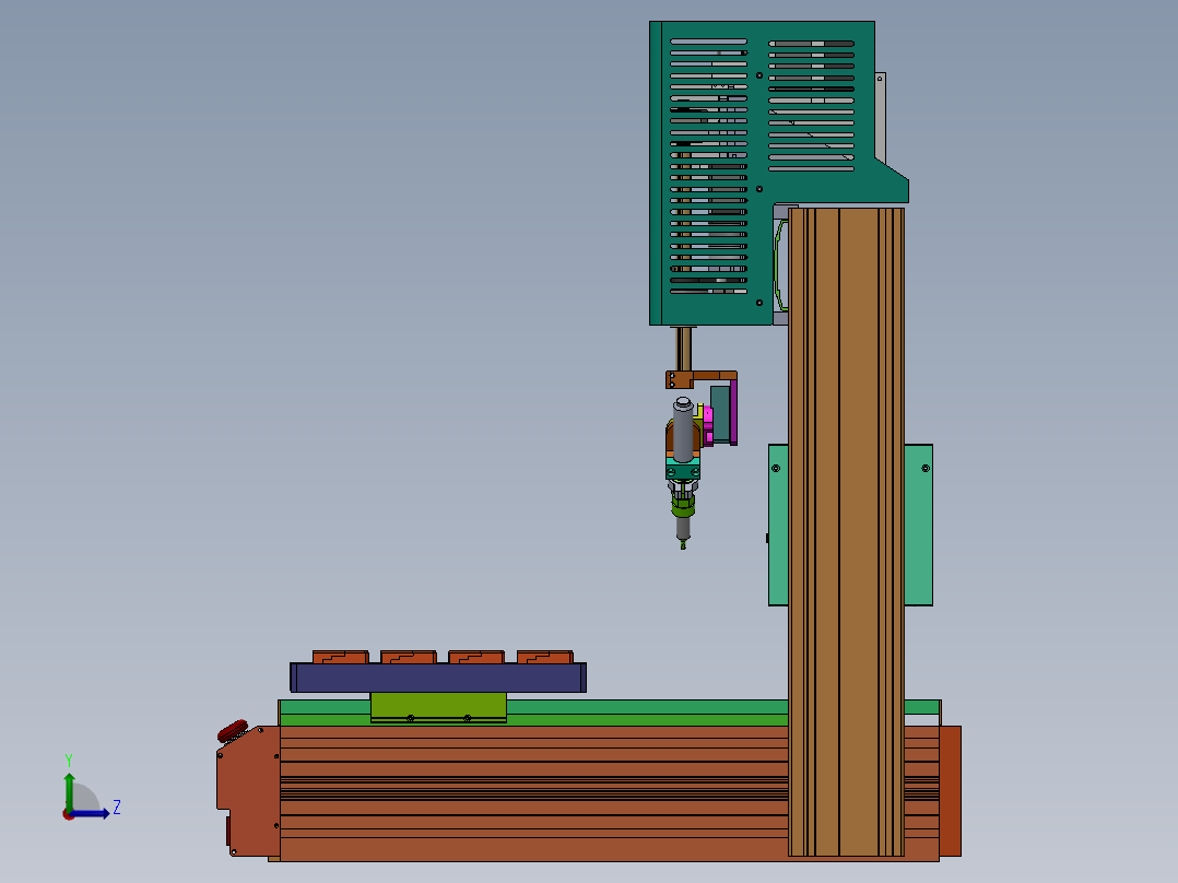 双Y焊锡机左视图