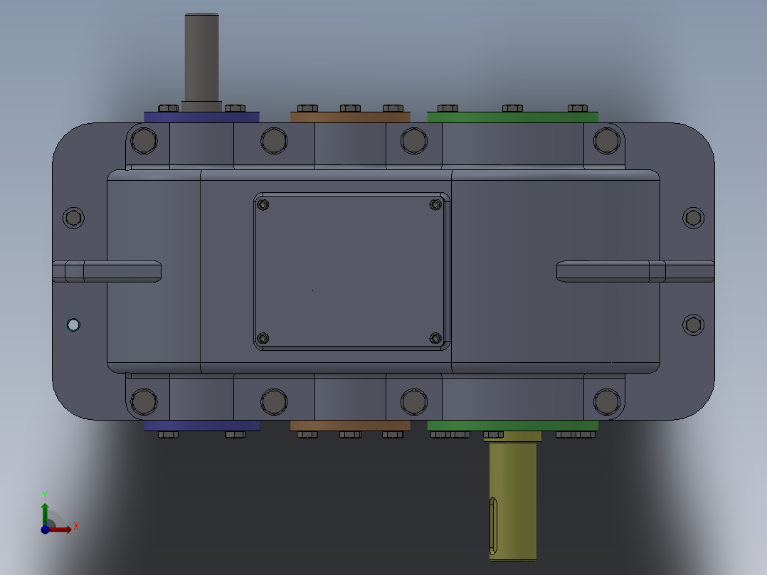 矿用提升机的设计-含三维SolidWorks前视图