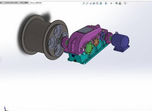 矿用提升机的设计-含三维SolidWorks缩略图