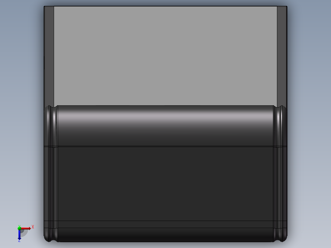 立式饮料柜俯视图