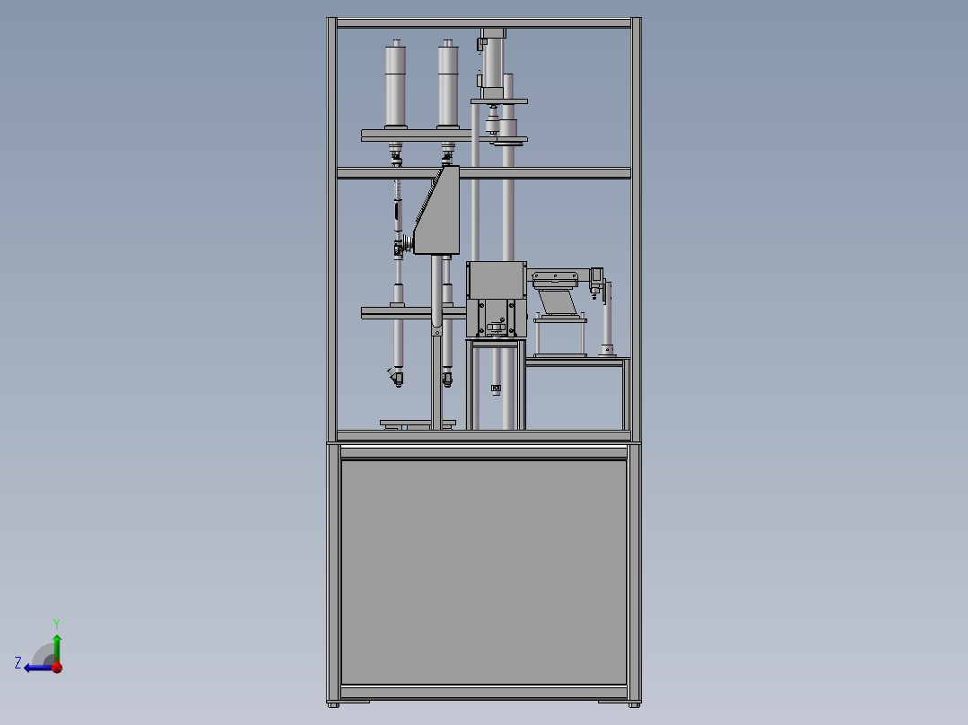 四轴自动锁螺丝机右视图