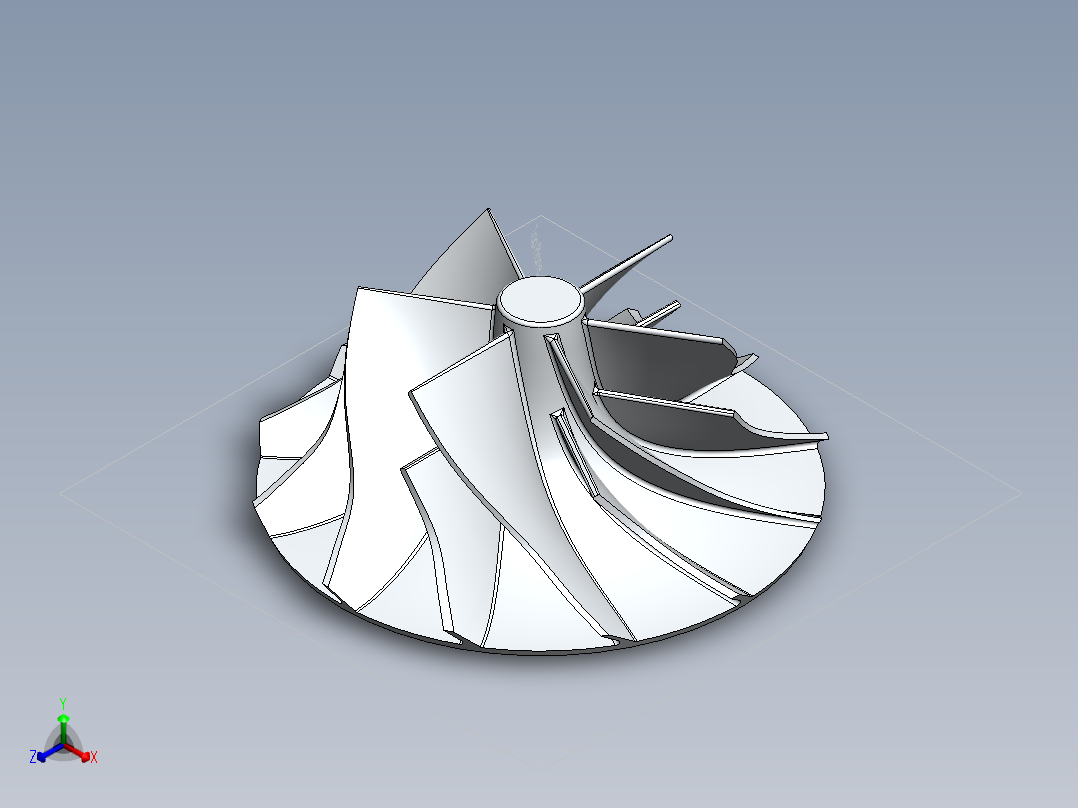 叶轮 (36)正等轴测图