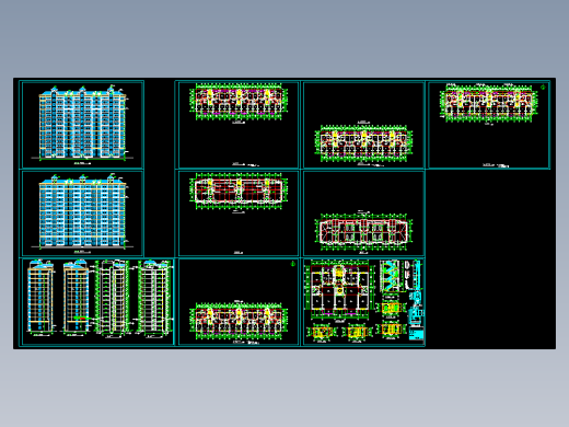 断肢剪力墙小高层住宅建施图