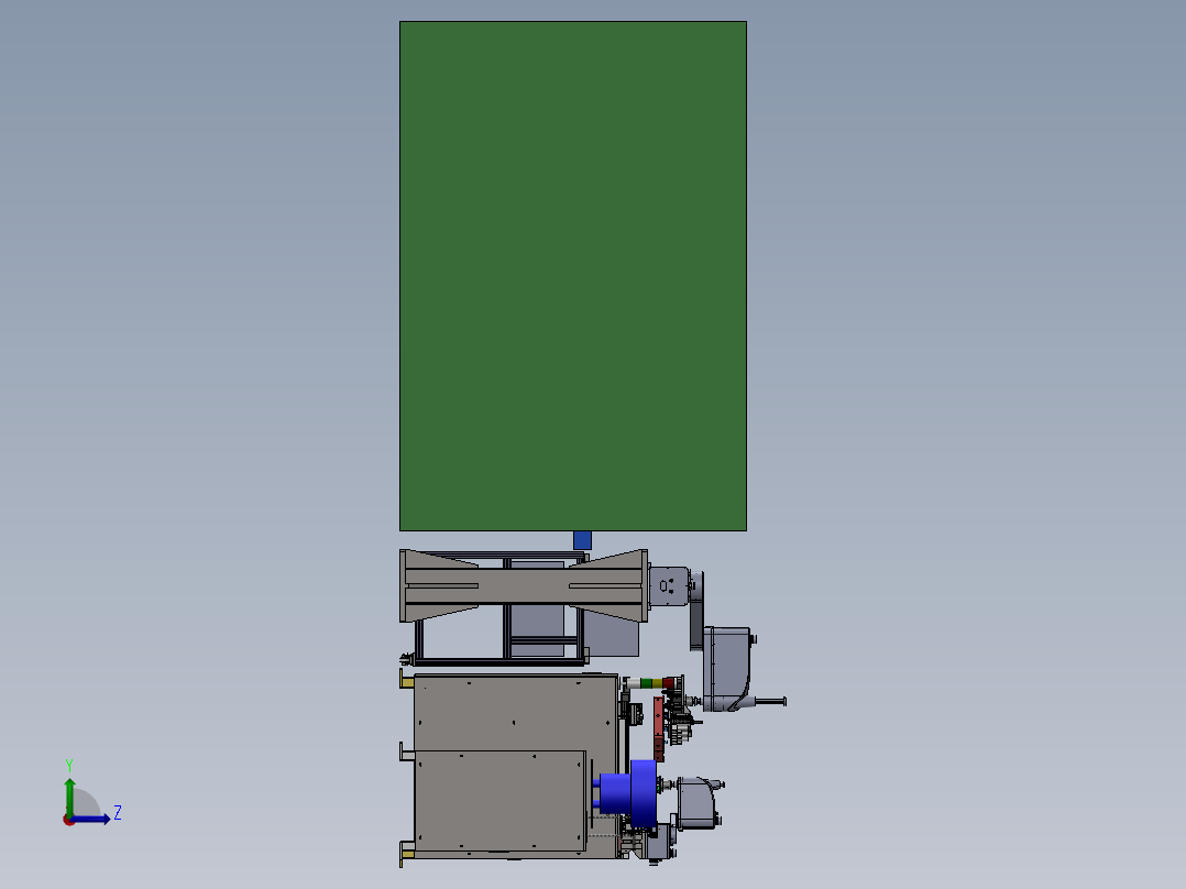 C519簧片自动上料（sw18可编辑+工程图+bom）左视图