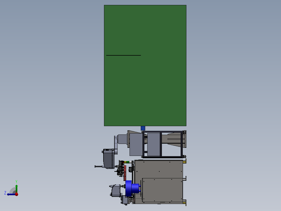 C519簧片自动上料（sw18可编辑+工程图+bom）右视图