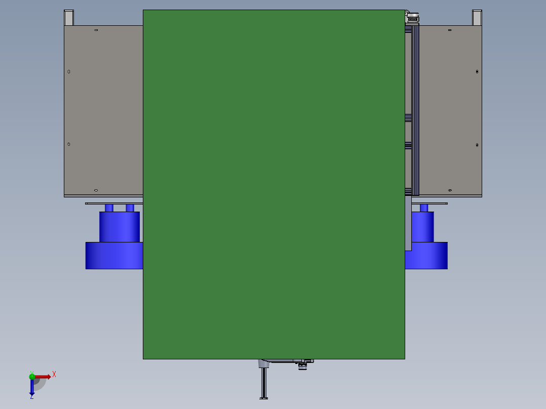 C519簧片自动上料（sw18可编辑+工程图+bom）俯视图