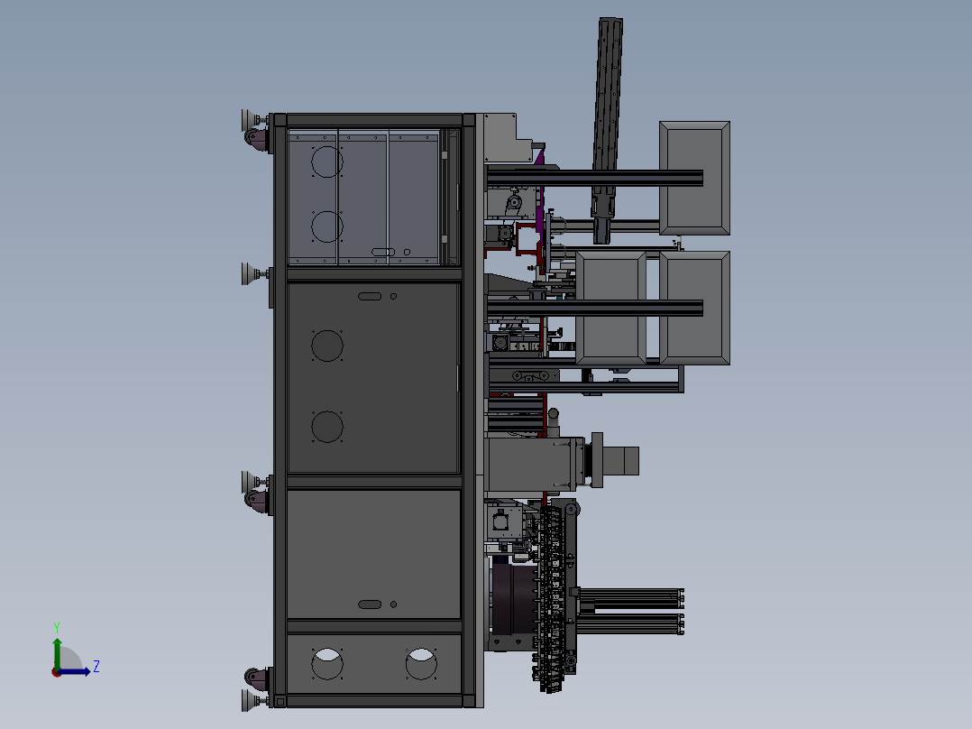 手机SIM卡检测打标机sw18可编辑左视图