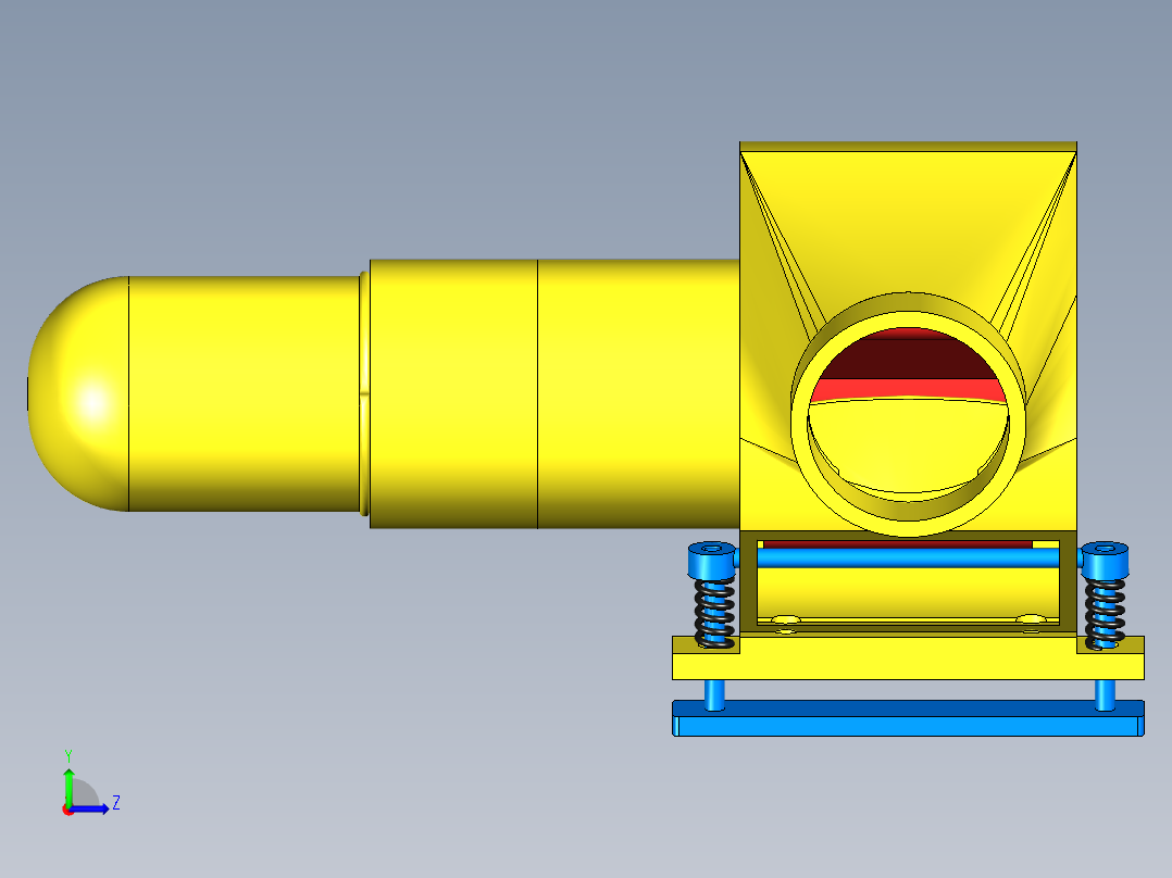 玫瑰花采摘器左视图
