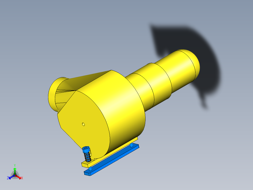 玫瑰花采摘器正等轴测图