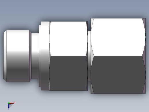 直通管螺纹组合接头、2DC-06-20WD俯视缩略图