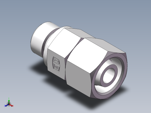 直通管螺纹组合接头、2DC-06-20WD正等轴测缩略图