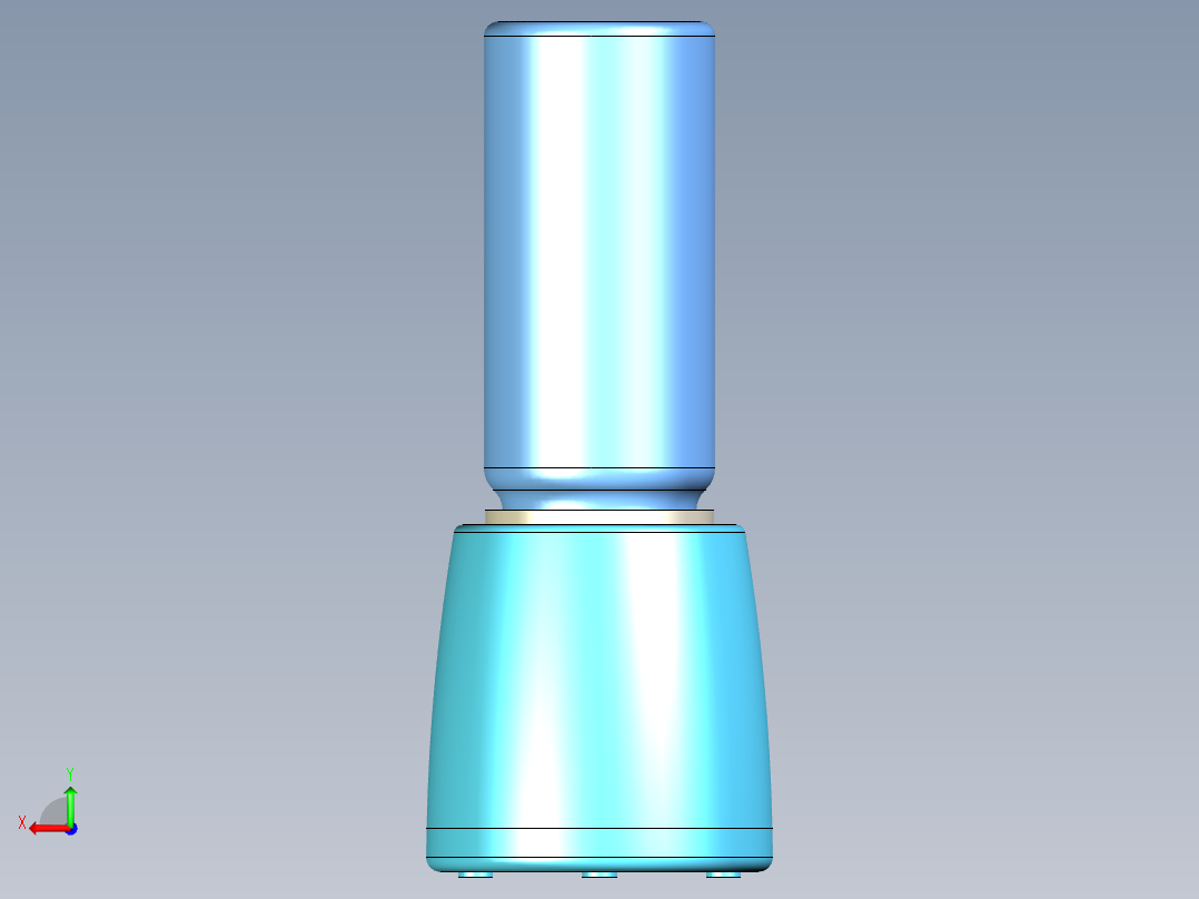 小型榨汁机后视图