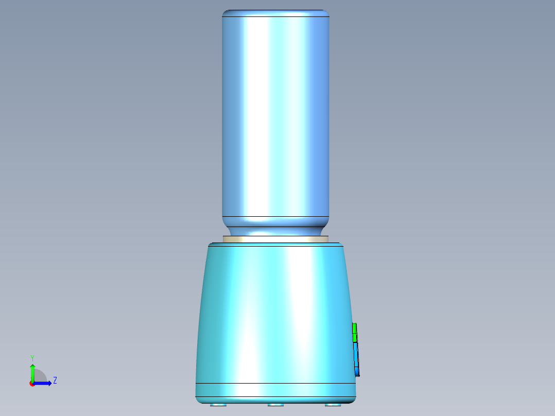 小型榨汁机左视图