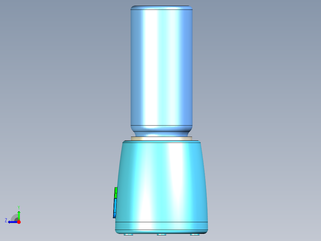 小型榨汁机右视图