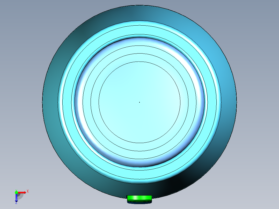 小型榨汁机俯视图