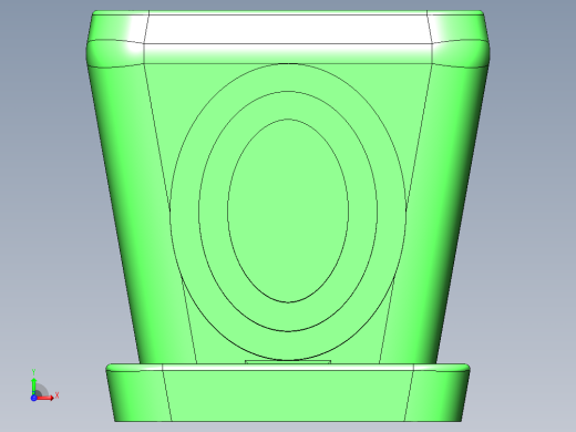 圆角矩形花盆前视缩略图