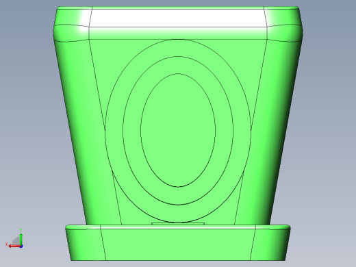 圆角矩形花盆后视缩略图
