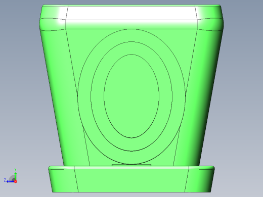 圆角矩形花盆右视缩略图