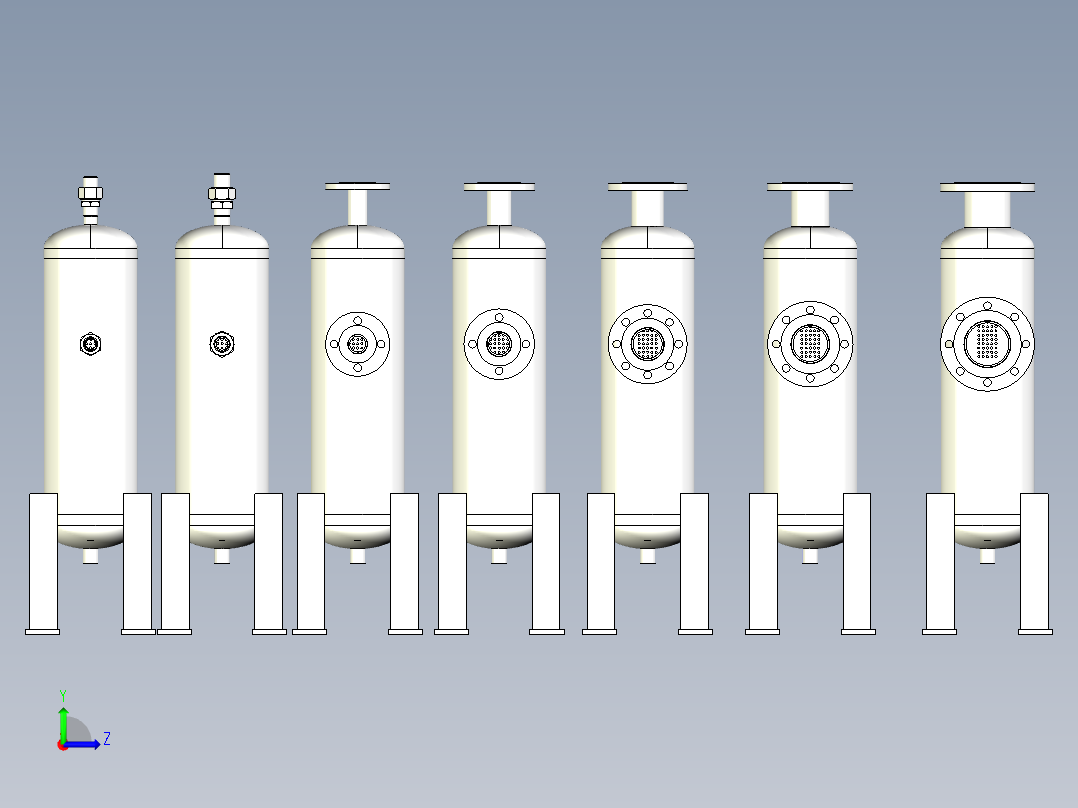 219气体分离器左视图
