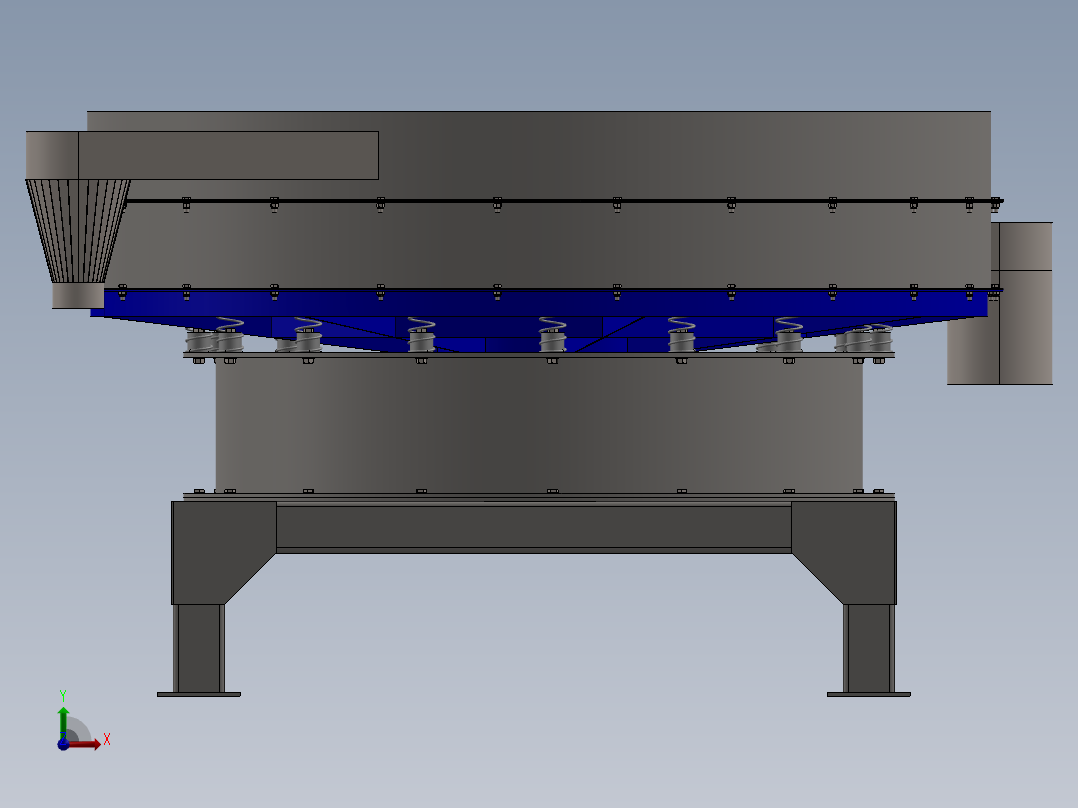 双层振动给料机 sw16前视图