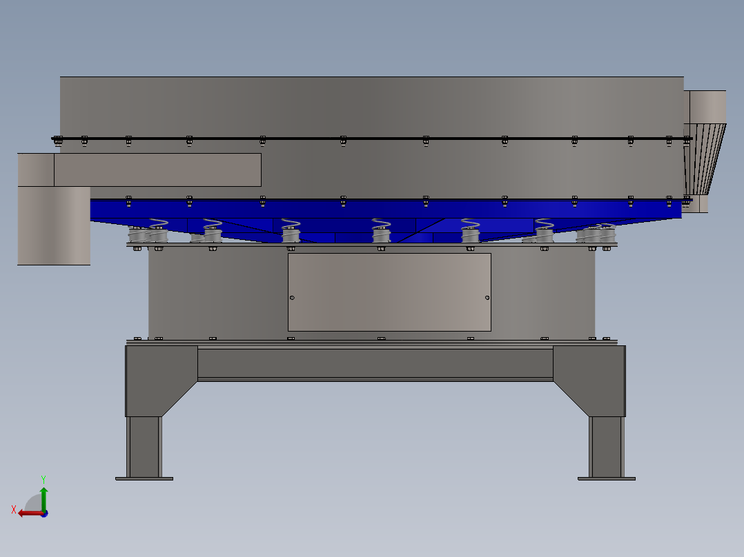双层振动给料机 sw16后视图