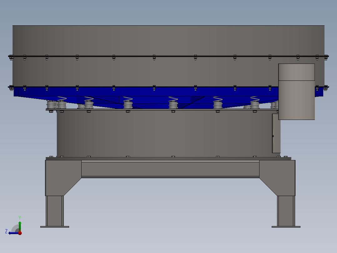双层振动给料机 sw16右视图