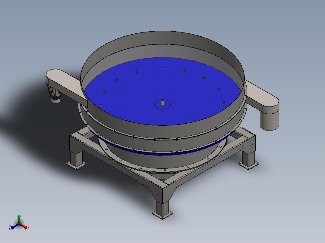 双层振动给料机 sw16正等轴测图