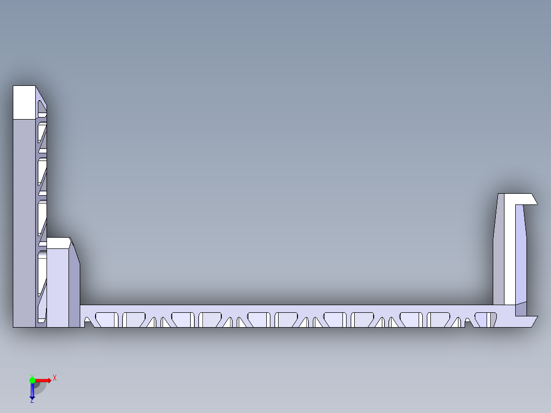 B3004633-耳机架 带线缆管理夹俯视图