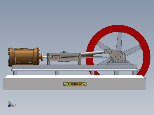蒸汽机horizontal-mill-steam-engine-1831-模型格式为 sw前视缩略图
