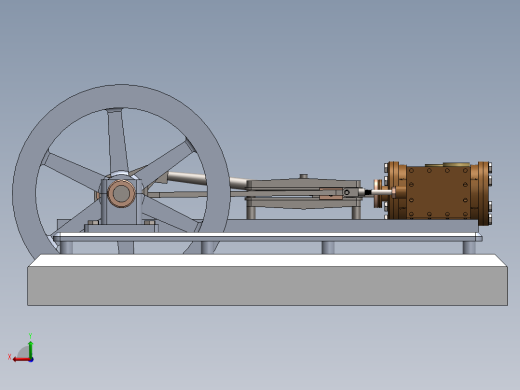 蒸汽机horizontal-mill-steam-engine-1831-模型格式为 sw后视缩略图