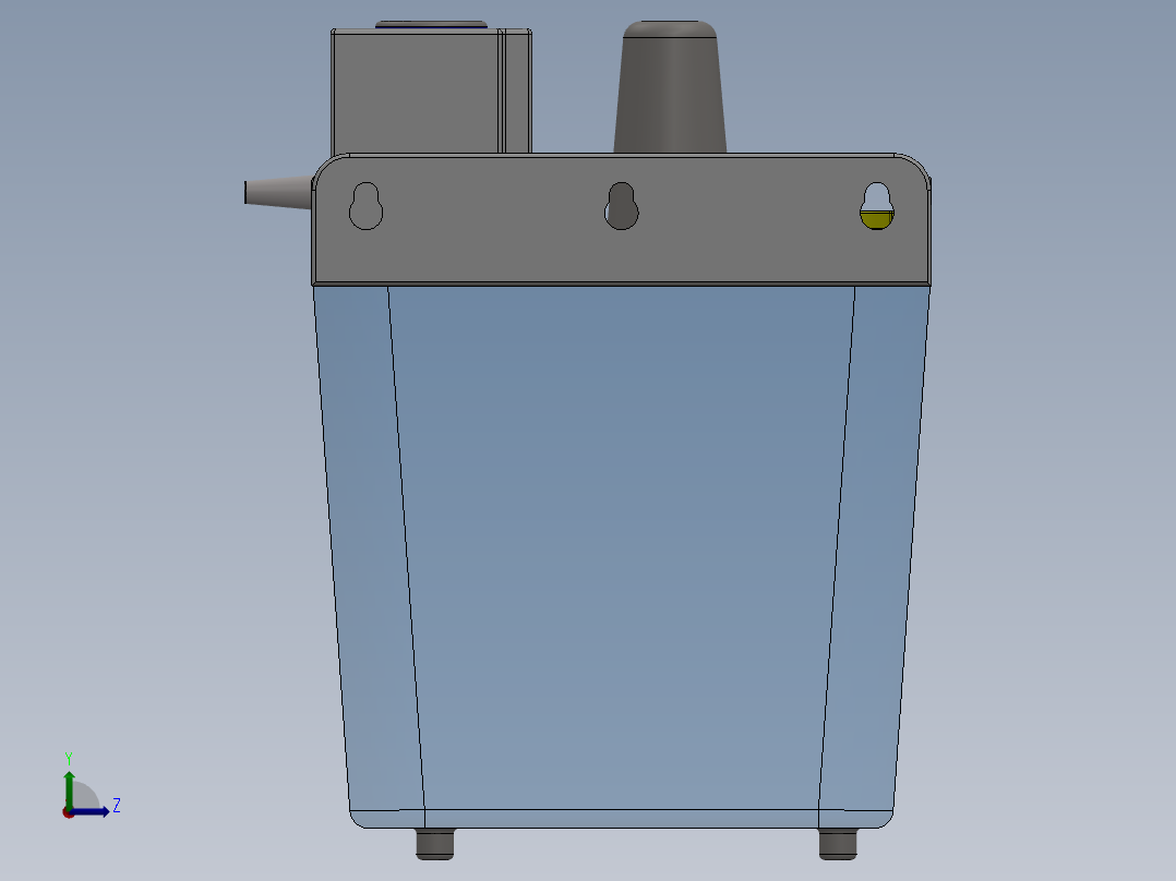 自动间歇式活塞润滑泵左视图