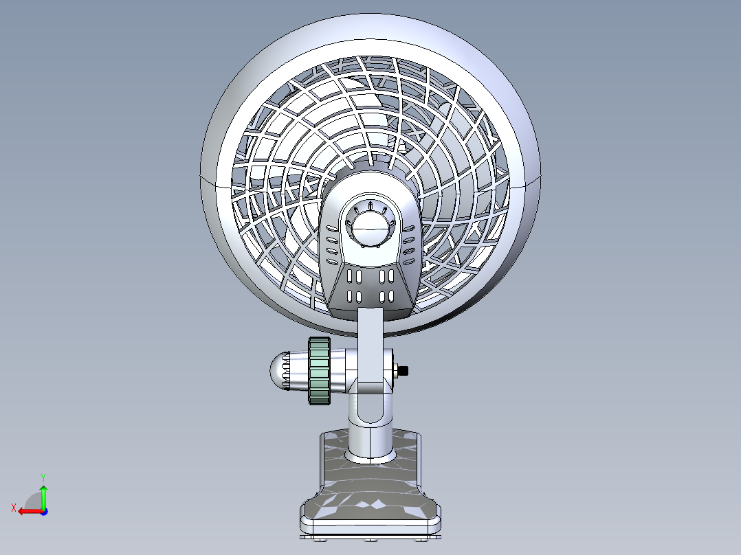 桌面小风扇后视图