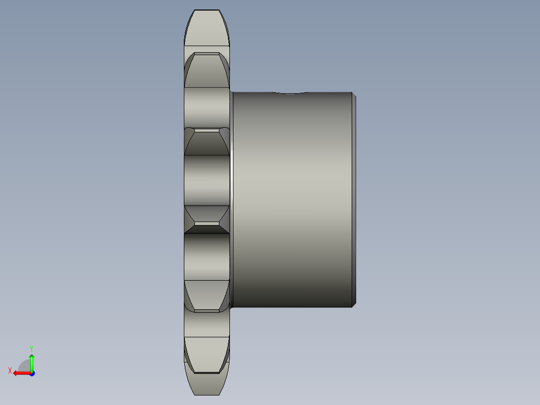06B-13齿-12链轮-F后视图