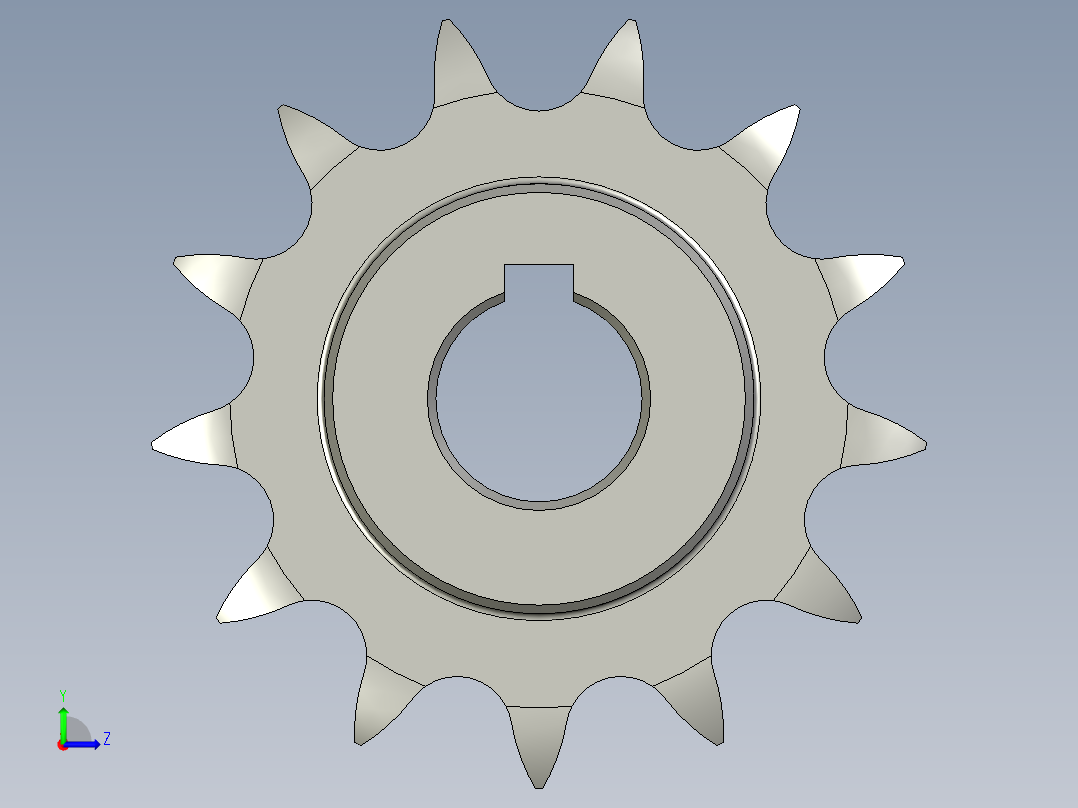 06B-13齿-12链轮-F左视图