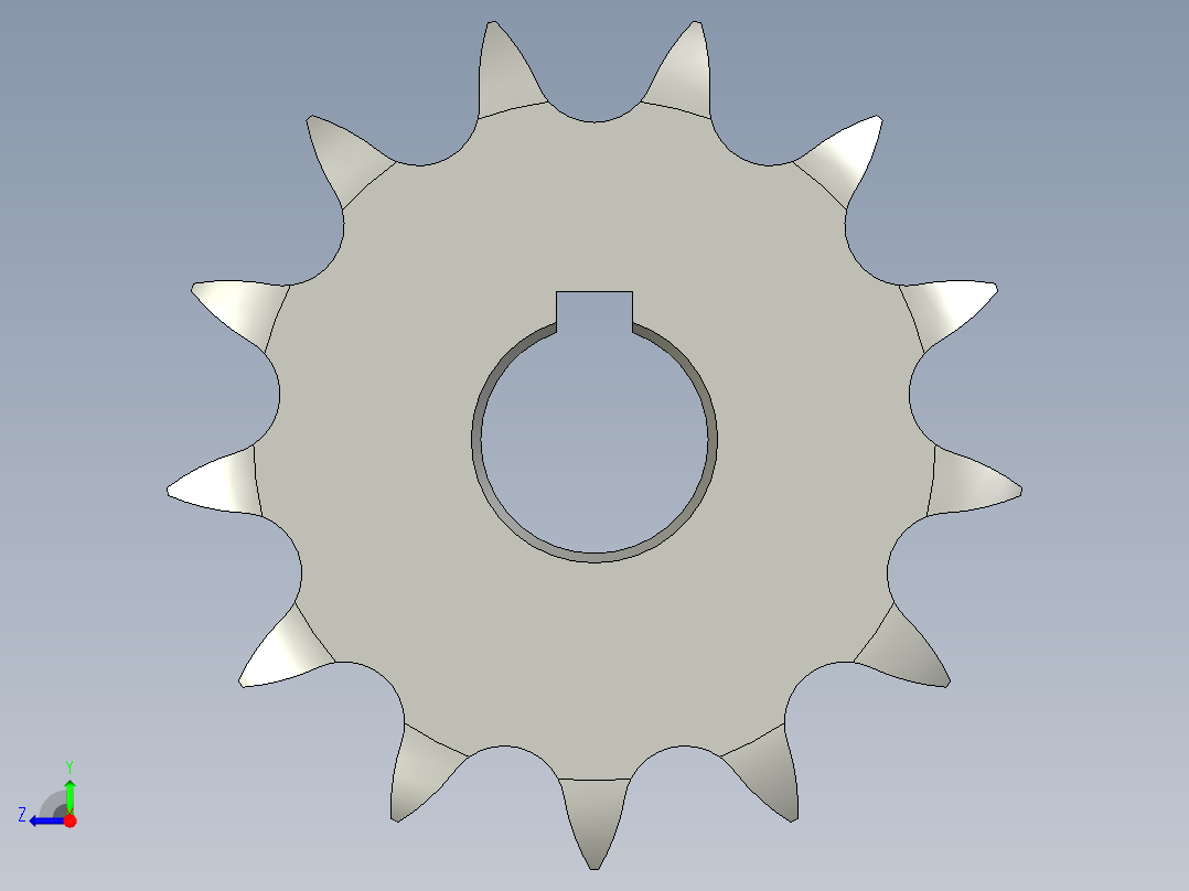 06B-13齿-12链轮-F右视图
