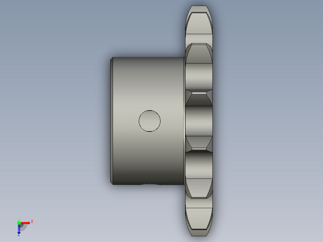 06B-13齿-12链轮-F俯视图