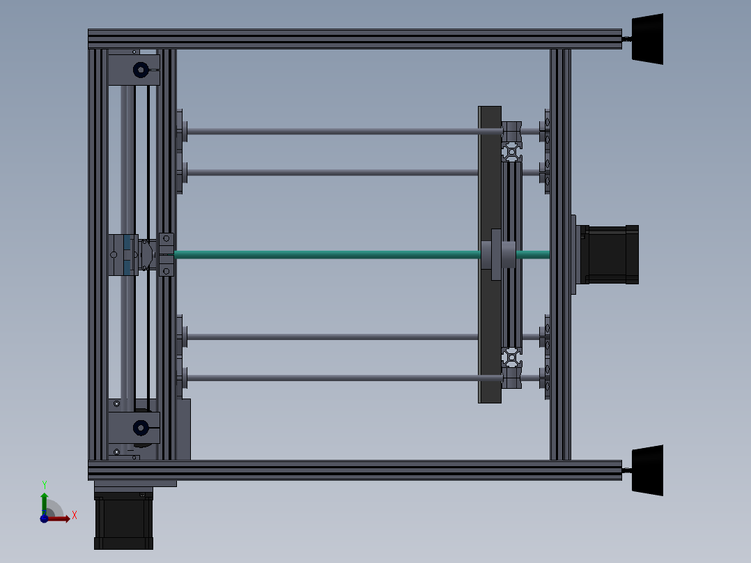 3d打印机前视图