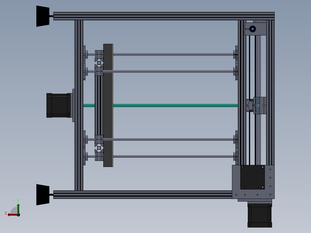 3d打印机后视图